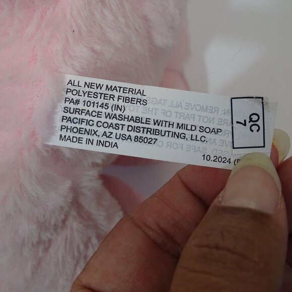 Petsmart Wish Soft Pink Plush Pig Squeaky Toy Christmas Bandana Stuffed Animal - Picture 8 of 10